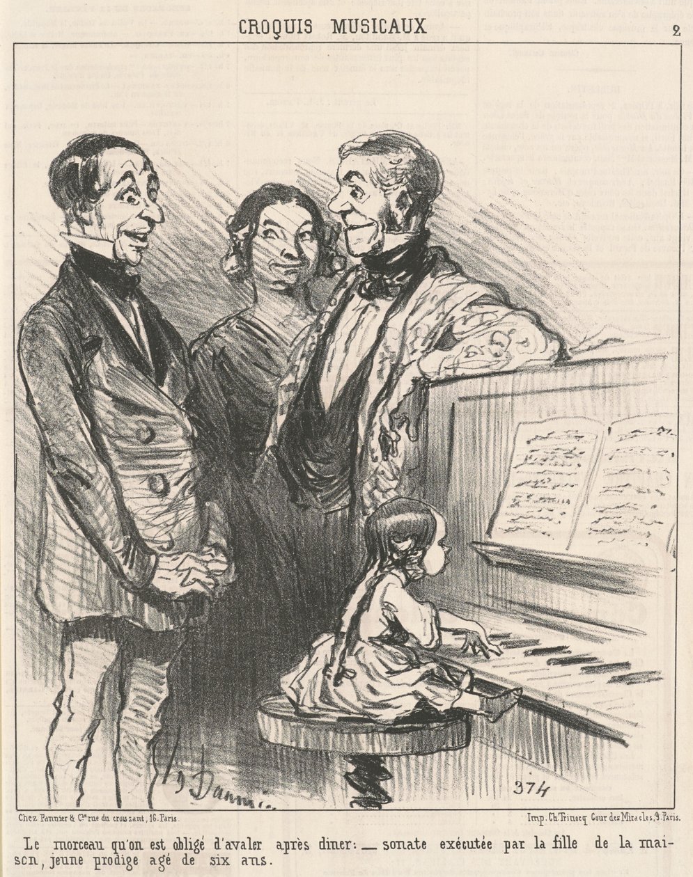 Il boccone che si è obbligati a ingoiare da Honoré Daumier