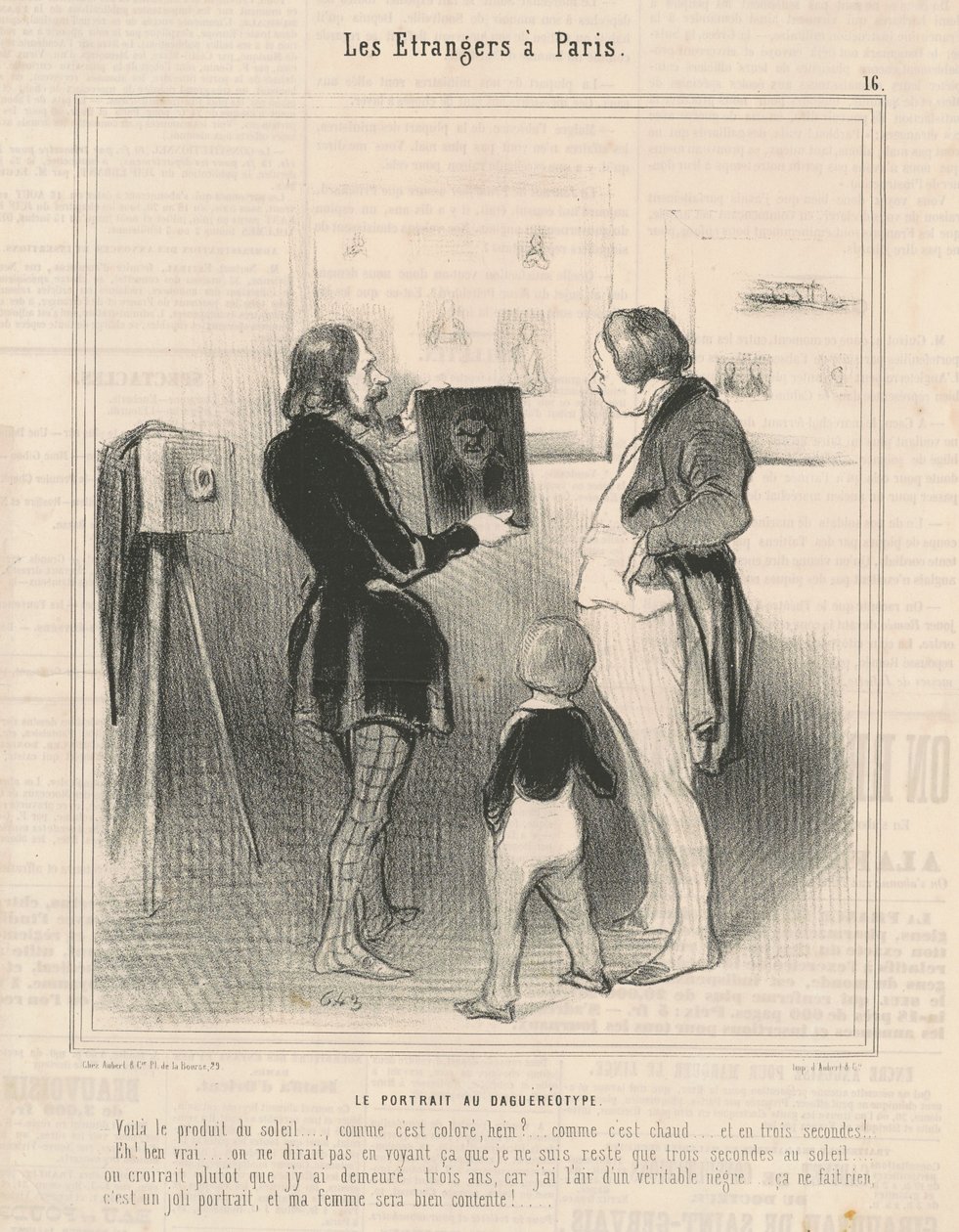Il ritratto al dagherrotipo da Honoré Daumier