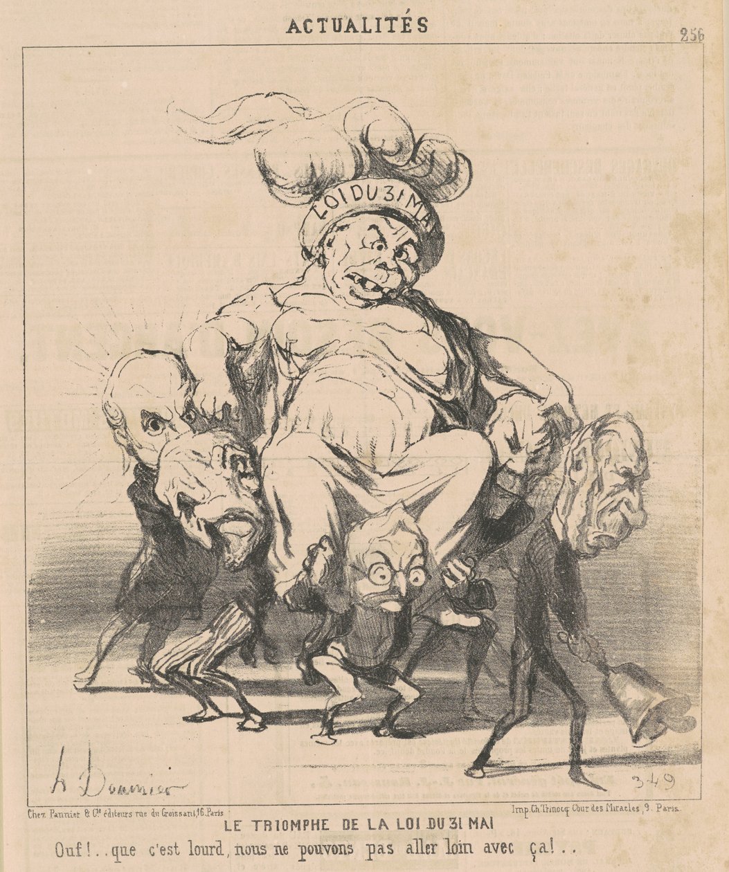 Il trionfo della legge del 31 maggio da Honoré Daumier