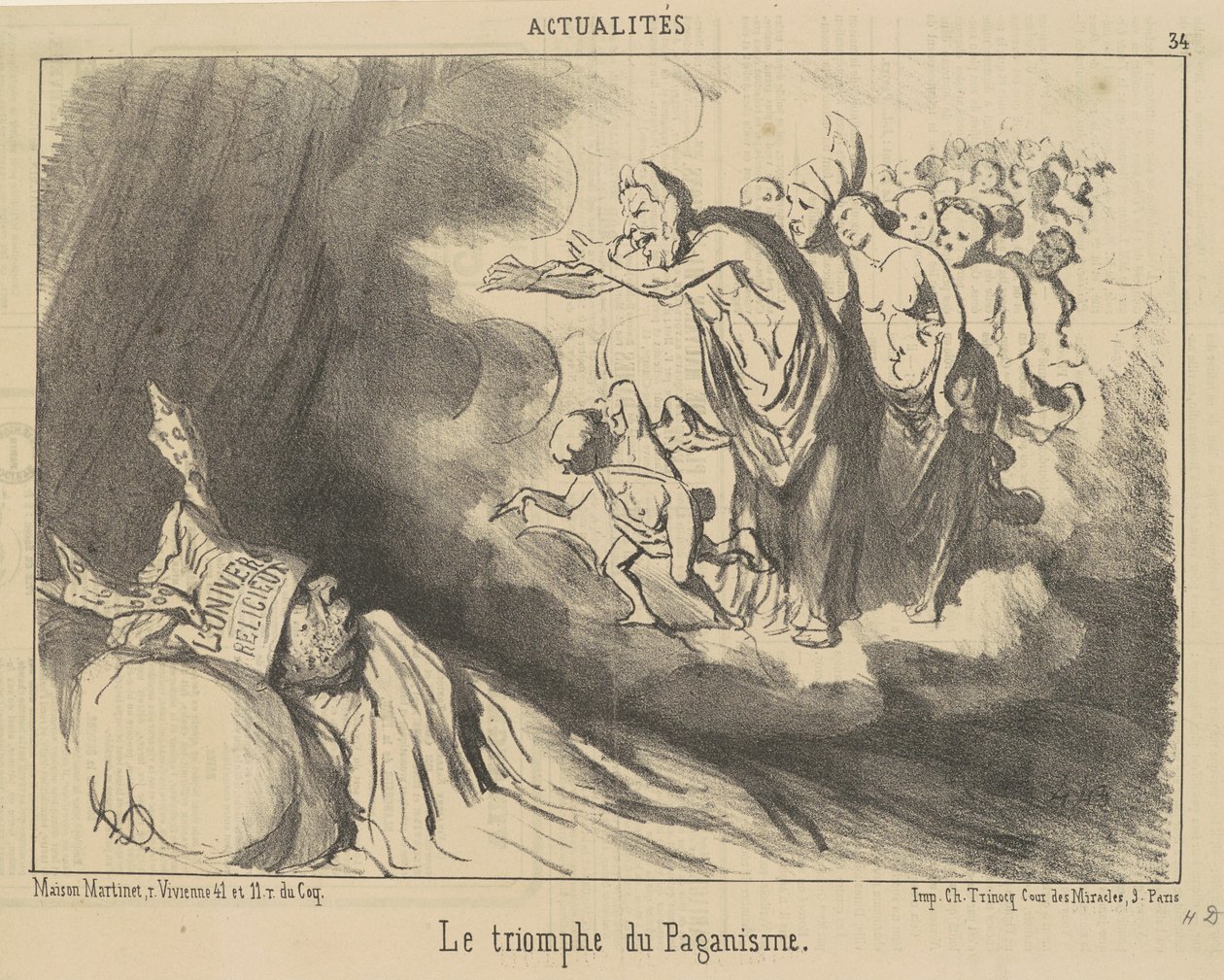 Il trionfo del paganesimo da Honoré Daumier