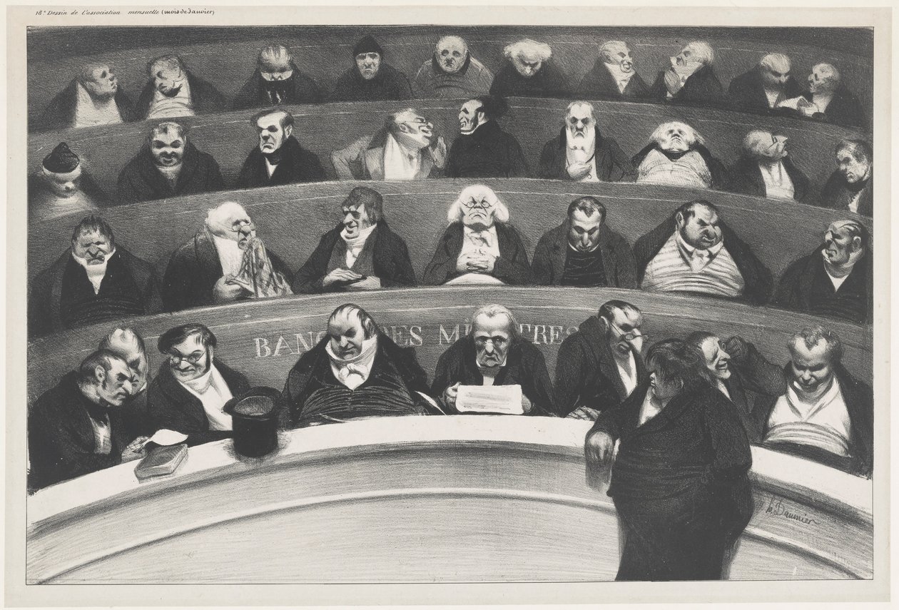 Le ventre législatif da Honoré Daumier
