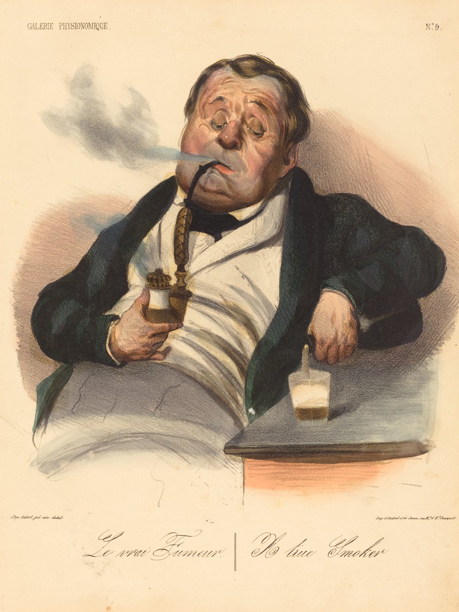 Il vero Fumatore da Honoré Daumier
