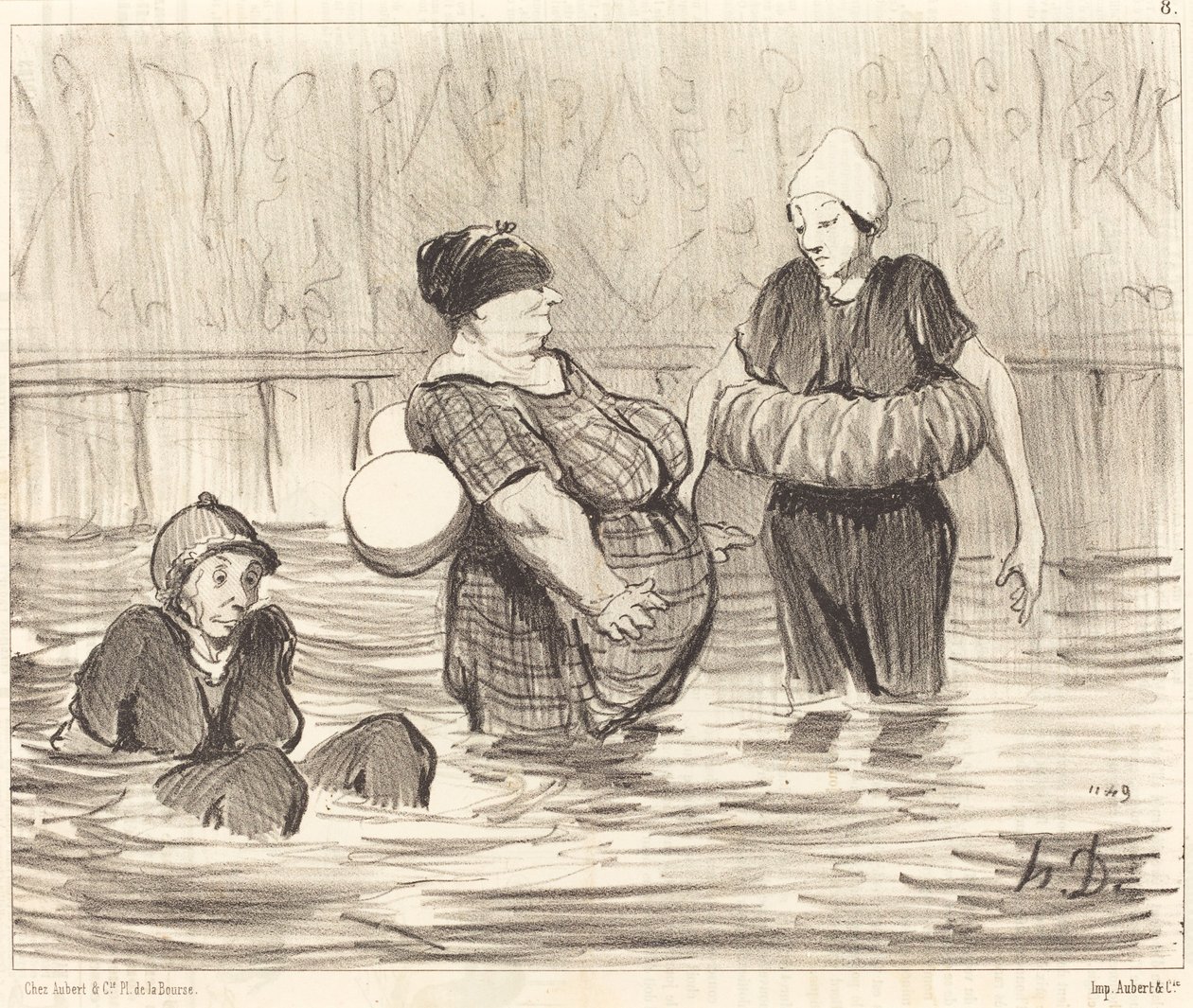 Le bagnanti prudenti da Honoré Daumier