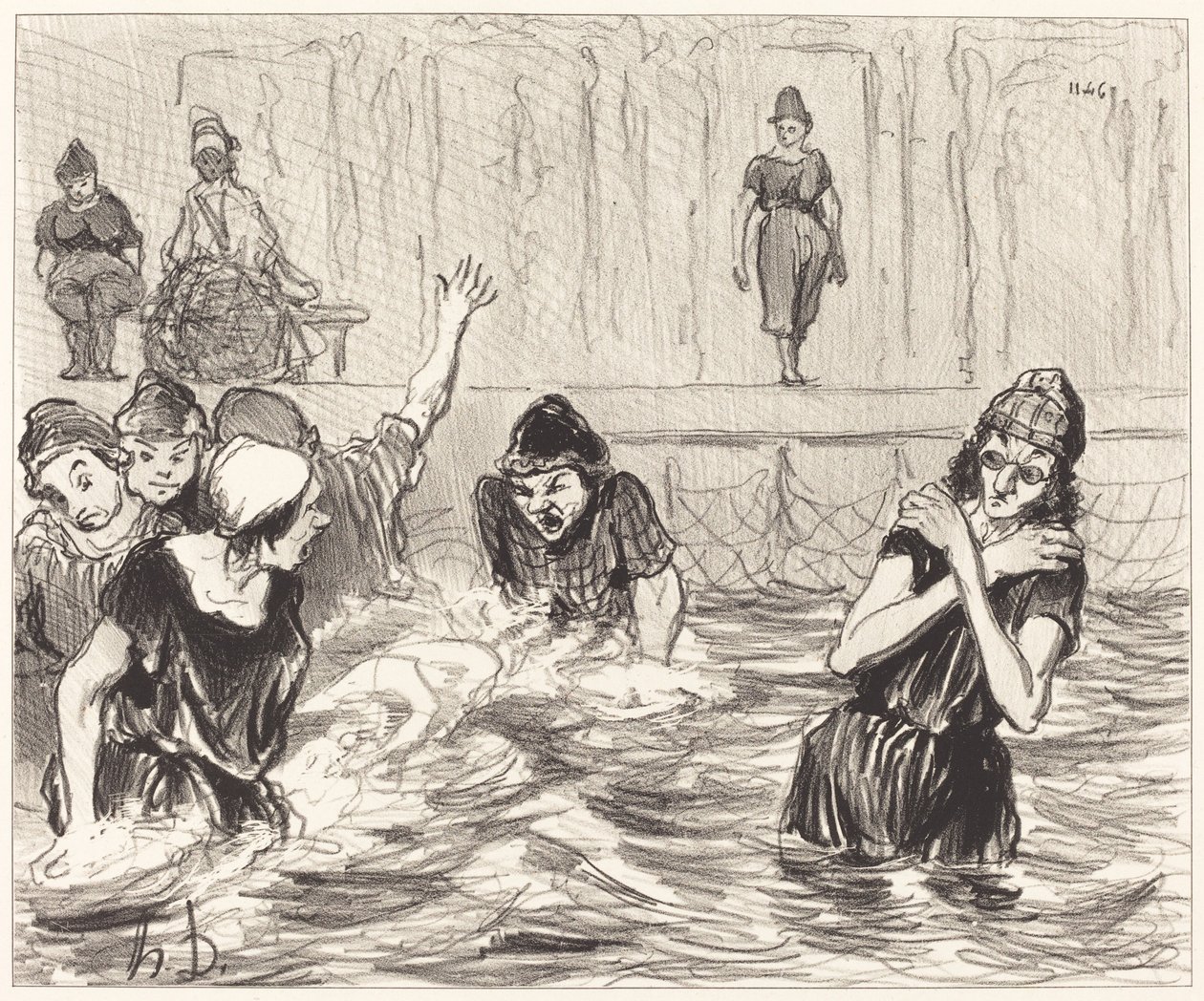Le Barbotteuses da Honoré Daumier