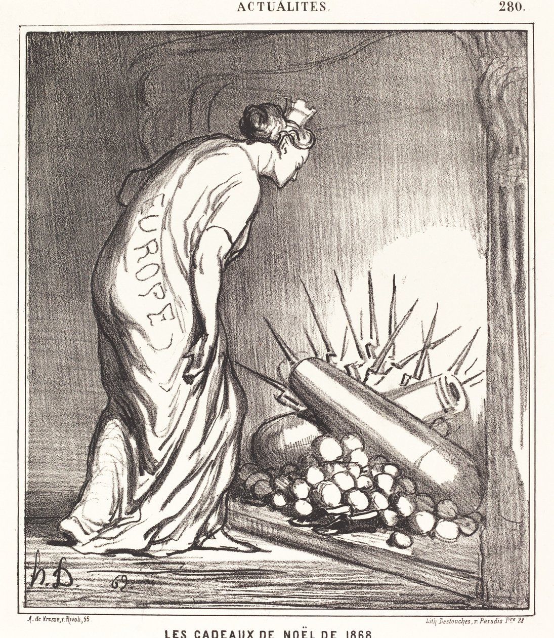 I regali di Natale del 1868 da Honoré Daumier