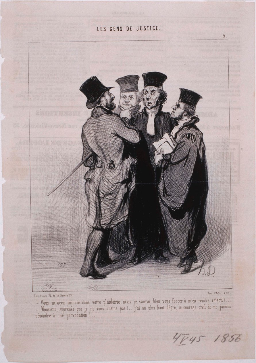 Le Persone di Giustizia- Mi hai insultato nella tua arringa da Honoré Daumier