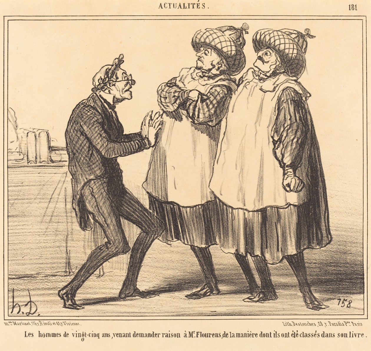 Gli Uomini di venticinque anni... da Honoré Daumier