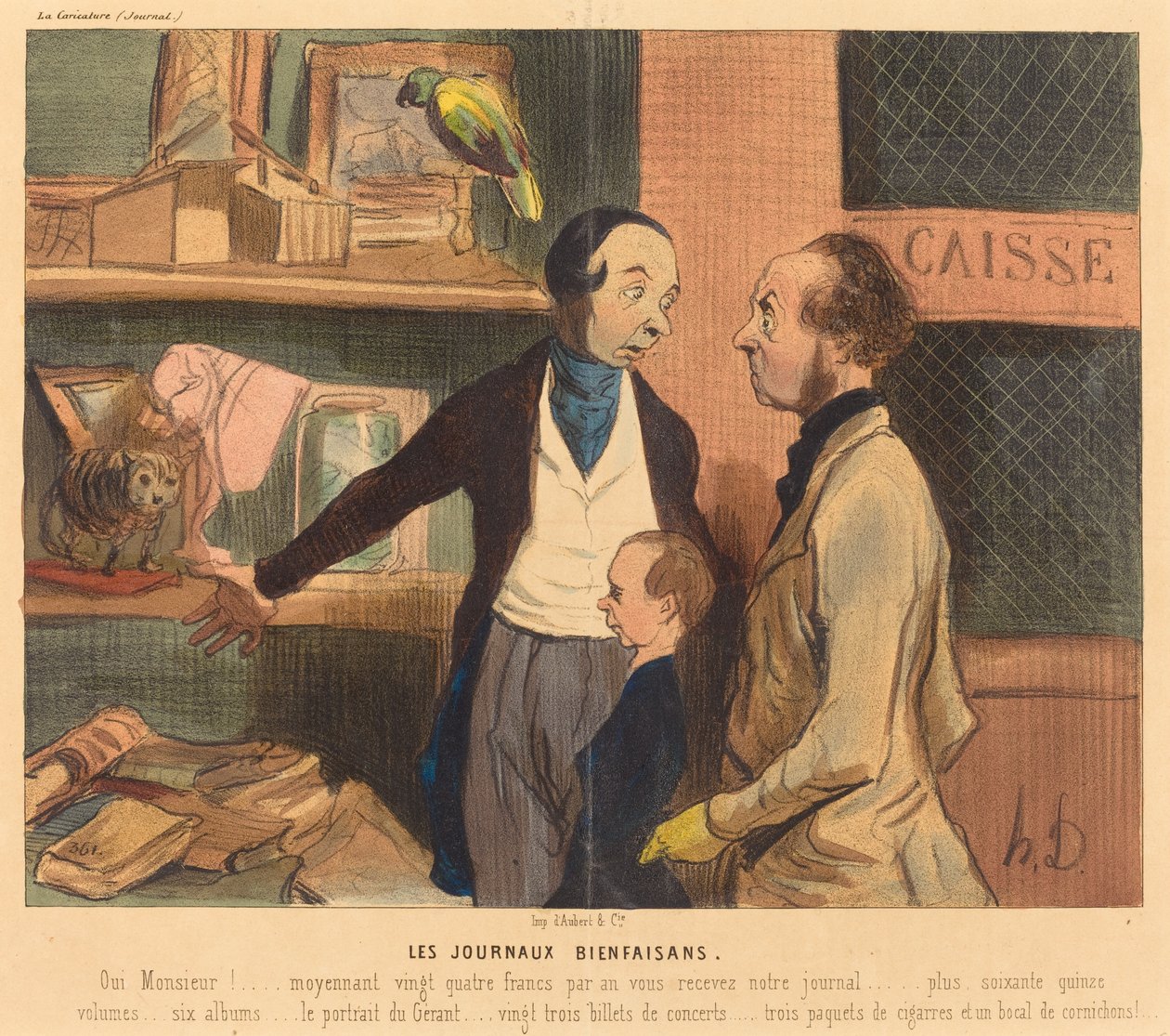 I giornali benefici da Honoré Daumier