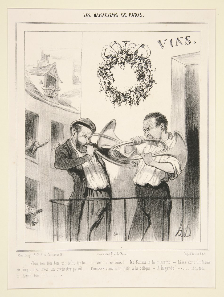 I musicisti di Parigi: Ton, ton, ton da Honoré Daumier