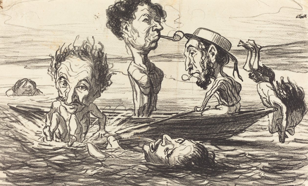 I tritoni della Senna da Honoré Daumier