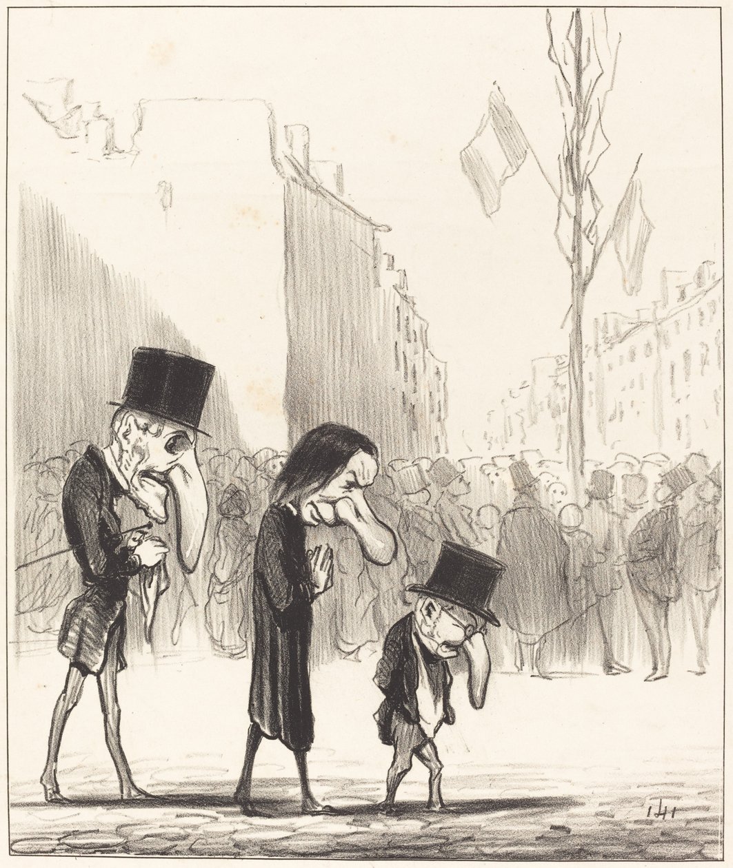 I tre piccoli santi da Honoré Daumier