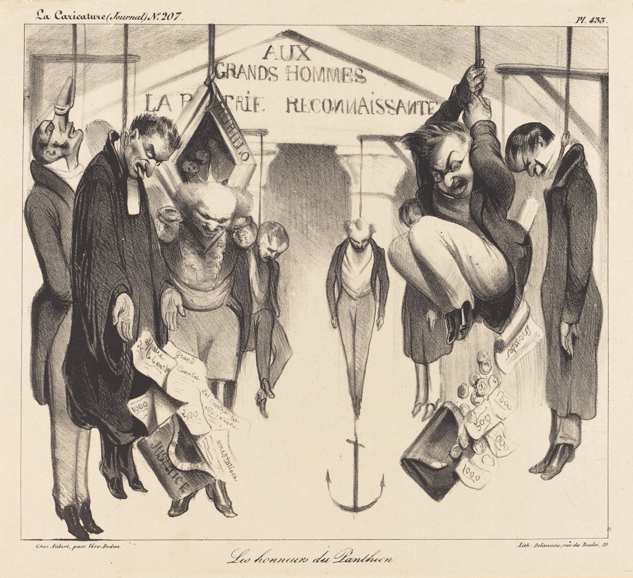 Gli onori del Pantheon da Honoré Daumier