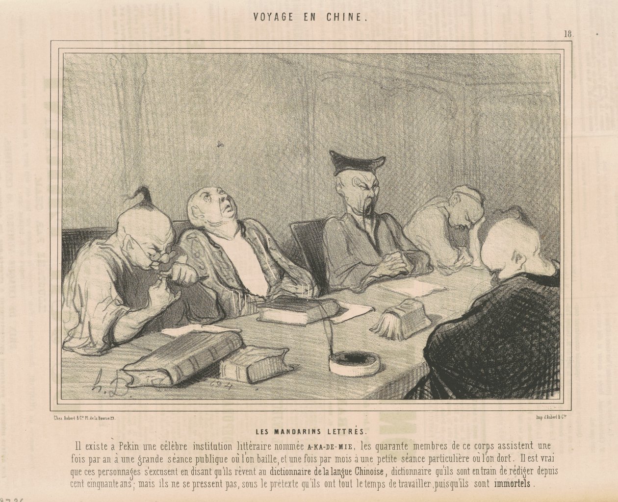 I mandarini letterati da Honoré Daumier