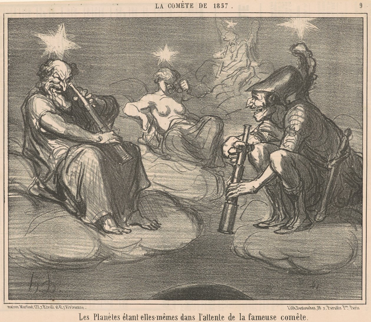 I pianeti essendo essi stessi in da Honoré Daumier