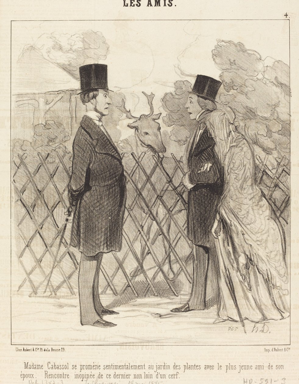 Madame Cabassol si Promène... da Honoré Daumier