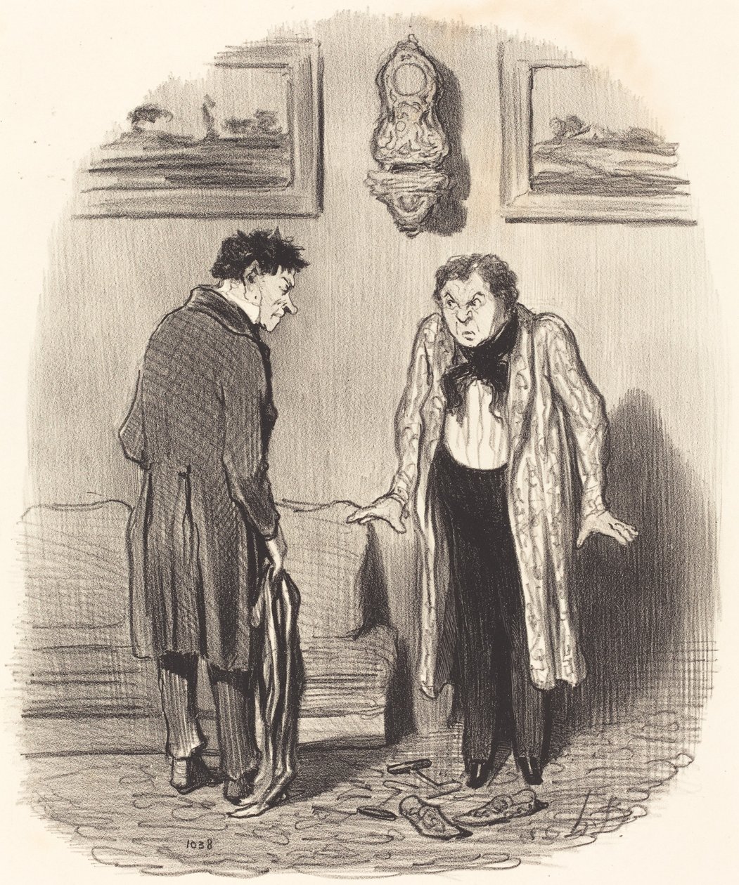 Ma quando ti dico che non posso muovere i piedi... da Honoré Daumier
