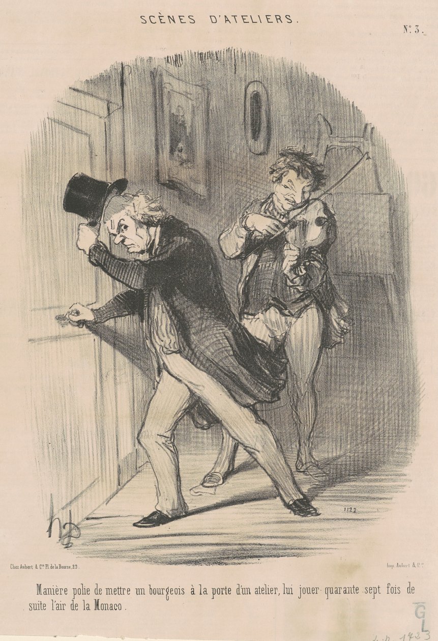 Modo educato di mettere ... alla porta ... da Honoré Daumier
