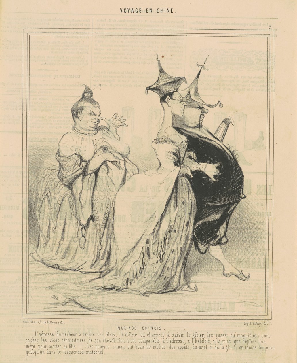 Matrimonio cinese da Honoré Daumier