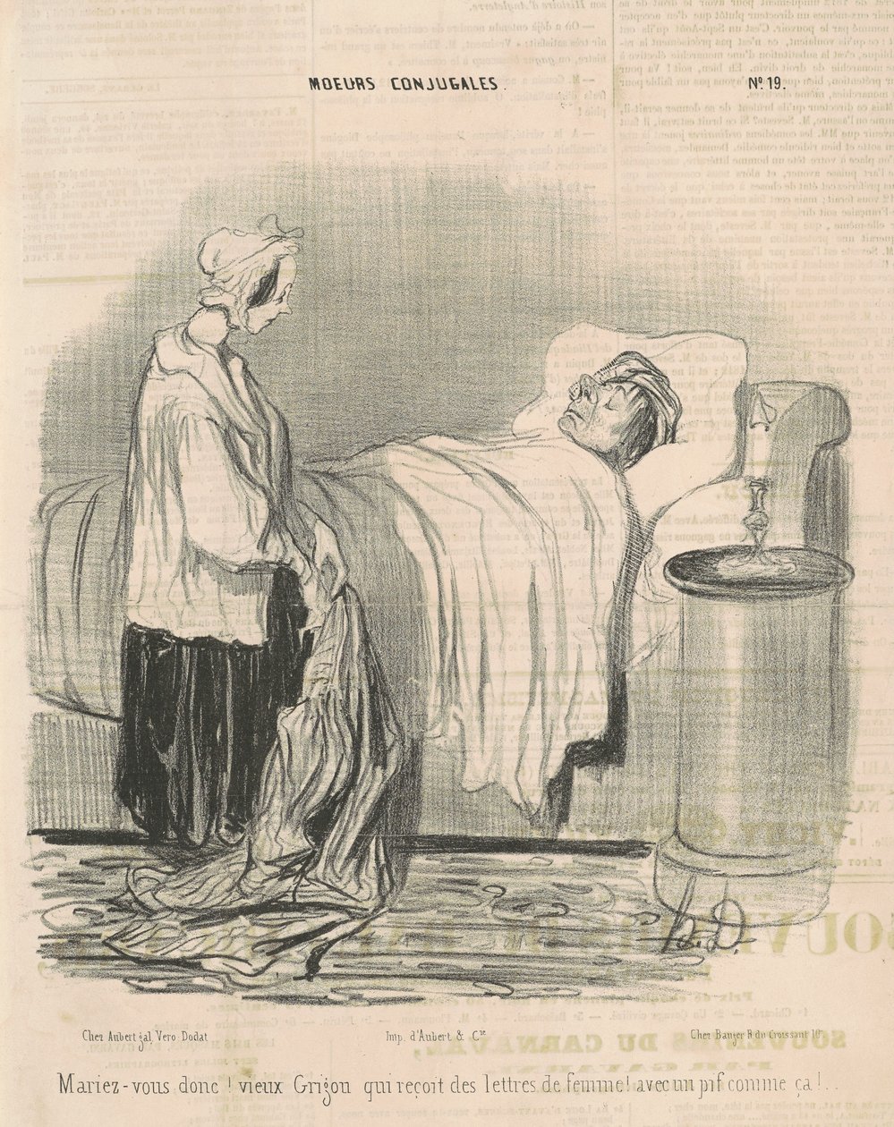 Sposati allora! vecchio Grigou ... da Honoré Daumier