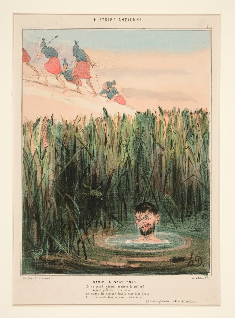 Marius a Minturnes. Ammirate la malizia di questo grande generale da Honoré Daumier