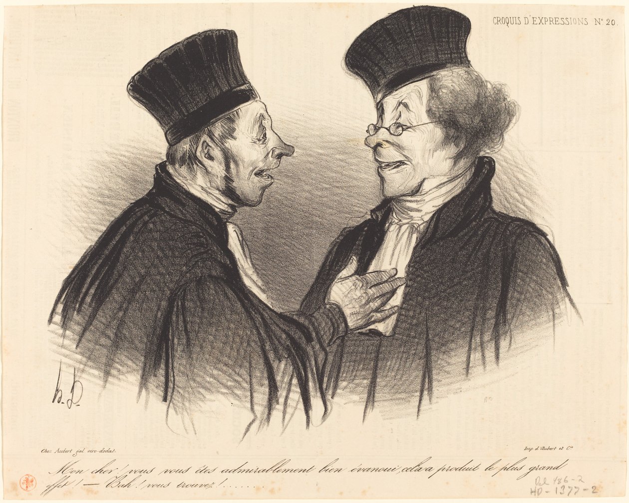 Mon cher! vous vous êtes admirablement... évanoui... da Honoré Daumier