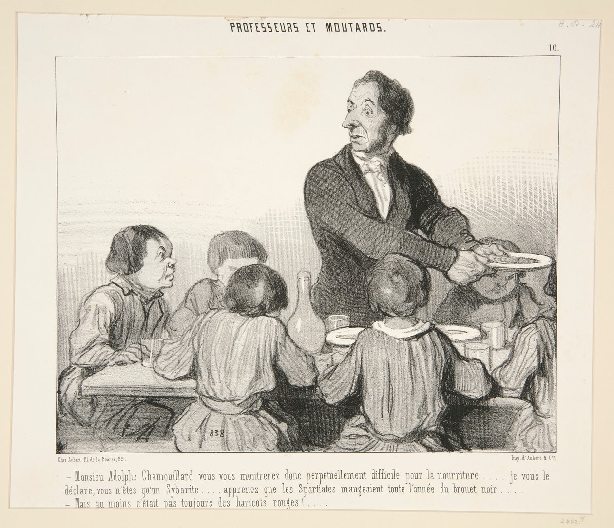 Monsieur Adolphe Chamouillard vi mostrerete quindi. #10 di Professeurs et Loutards da Honoré Daumier