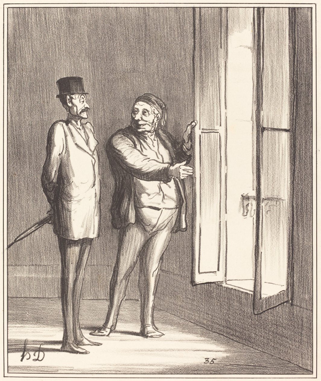 Monsieur sarà molto bene qui... da Honoré Daumier