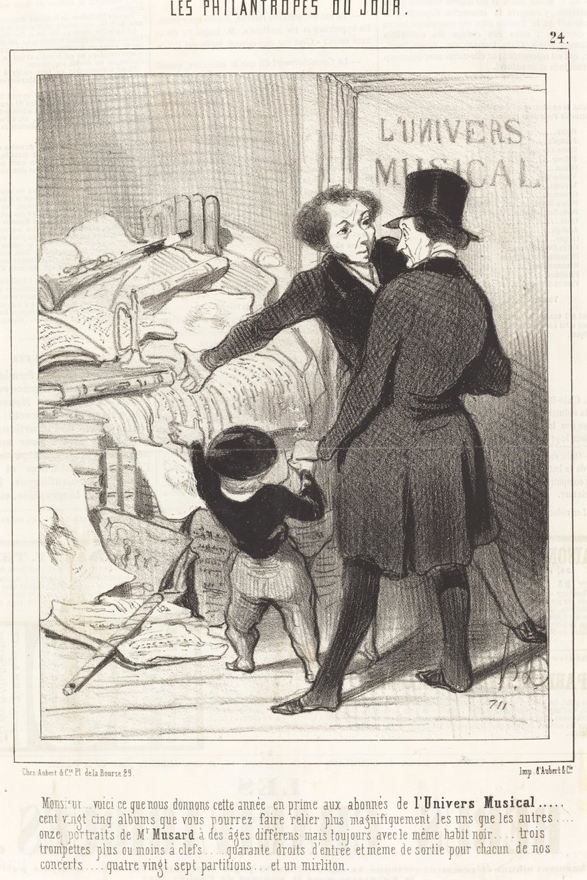 Monsieur... voici ce que nous donnons... en prime... da Honoré Daumier