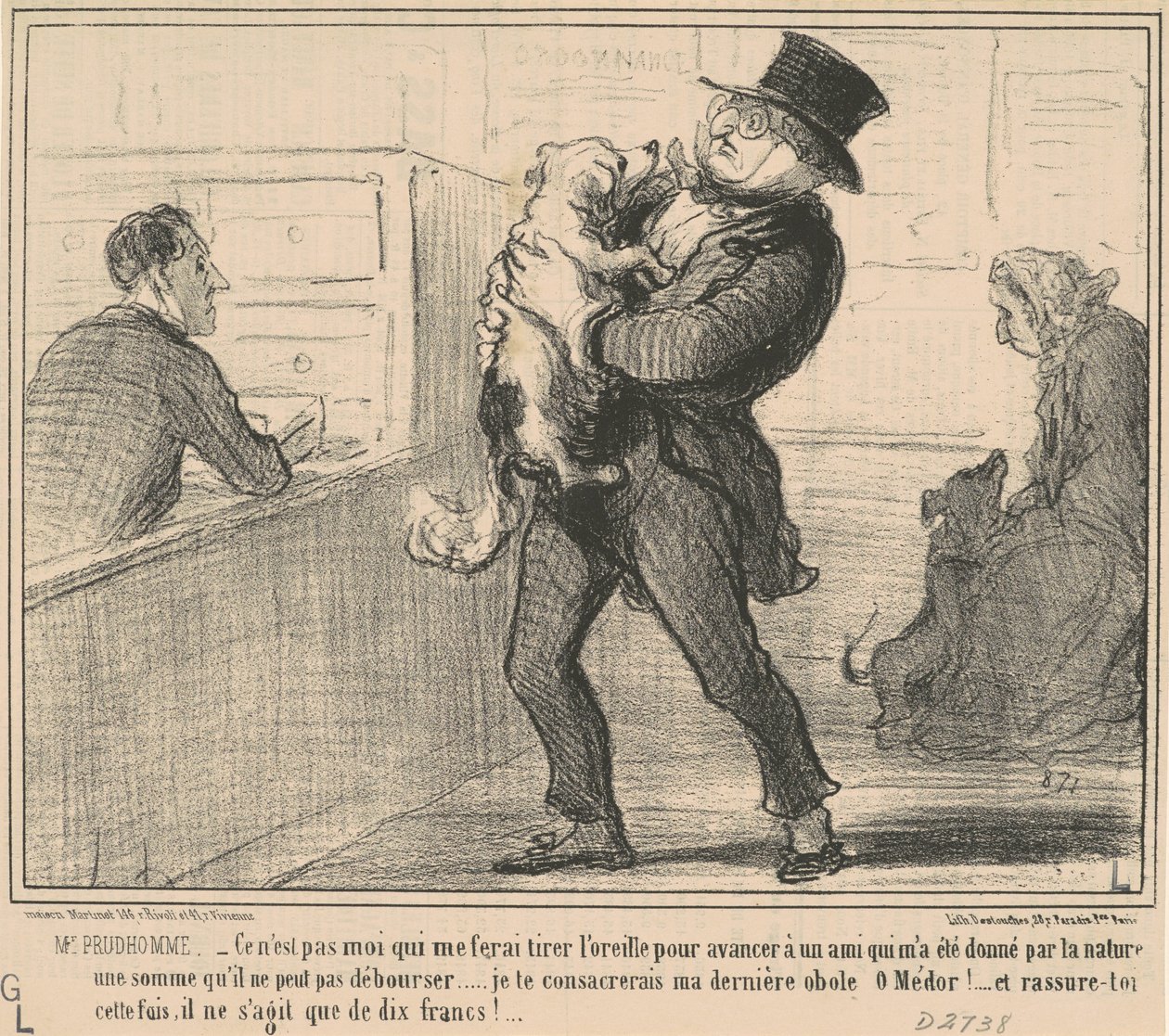 Il Signor Prudhomme... non sono io che mi farò... da Honoré Daumier