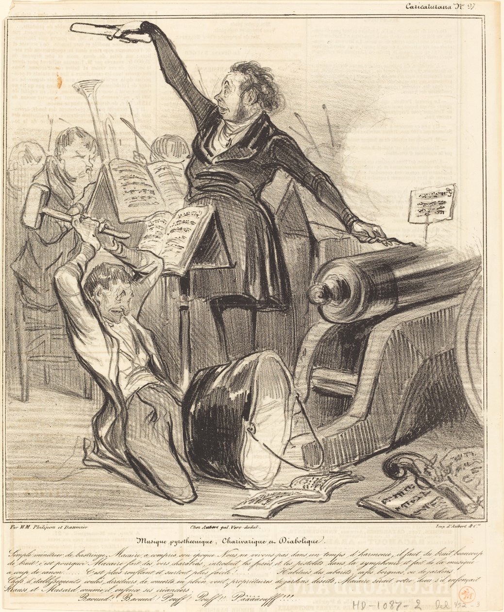 Musica pirotecnica, caricaturale e diabolica da Honoré Daumier