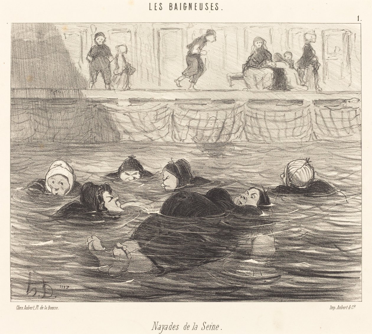 Naiadi della Senna da Honoré Daumier