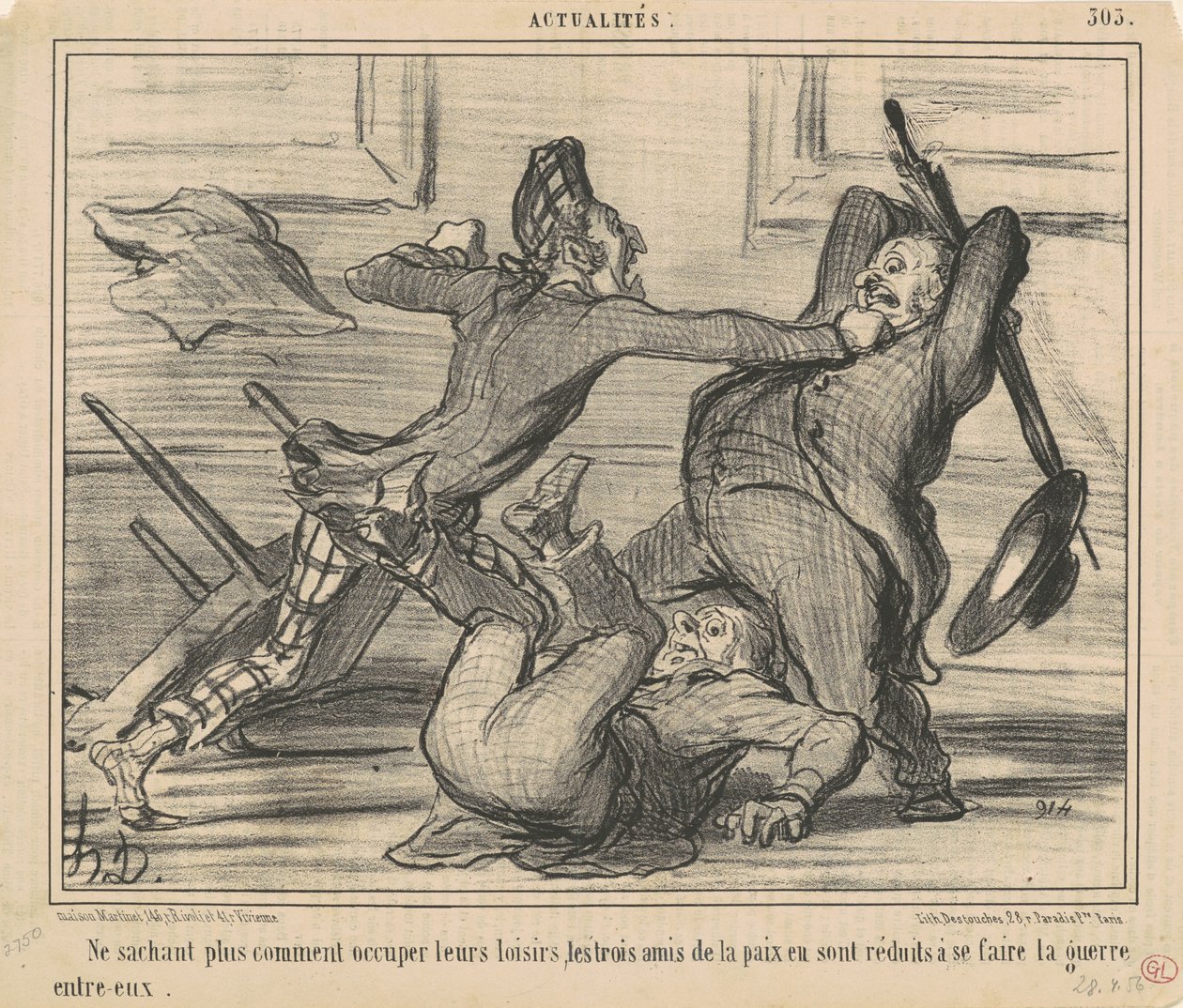 Non sapendo più come utilizzare il loro tempo libero ... da Honoré Daumier