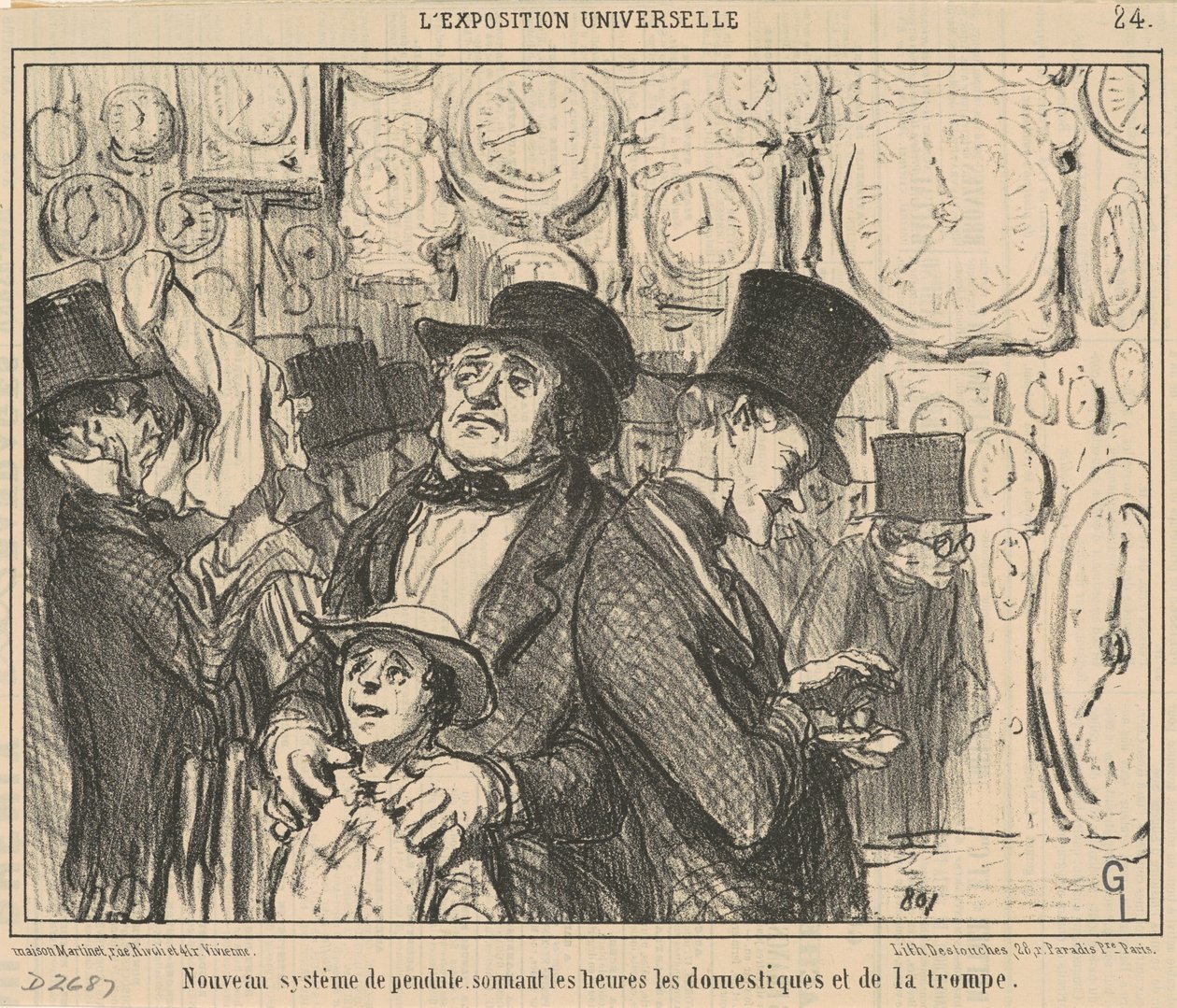 Nuovo sistema di pendolo ... da Honoré Daumier