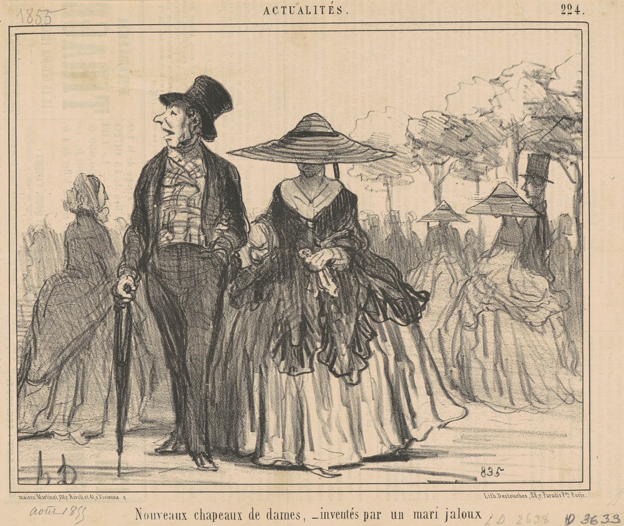 Nuovi cappelli da signora... da Honoré Daumier