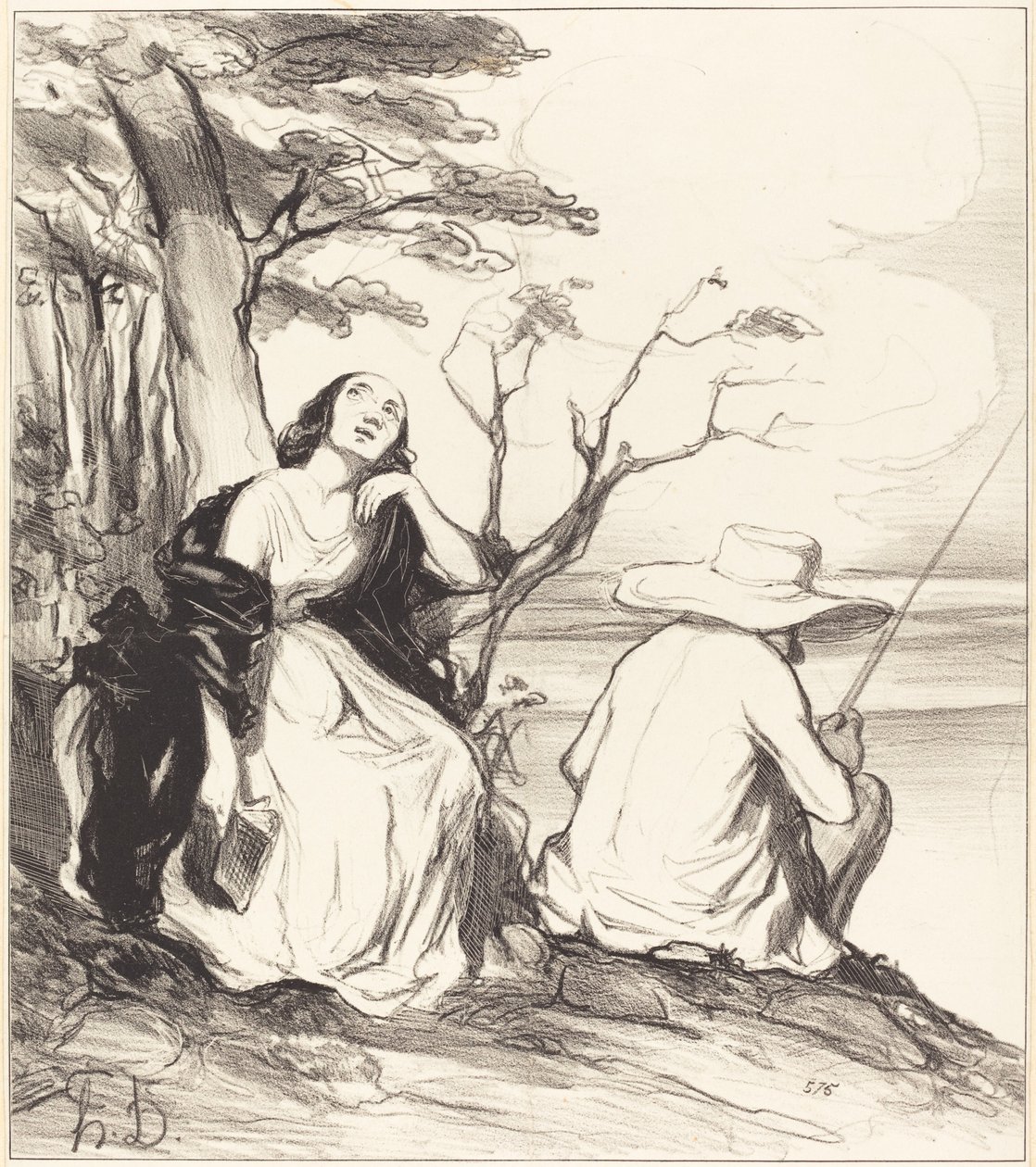 O dolore!... aver sognato... un marito... da Honoré Daumier