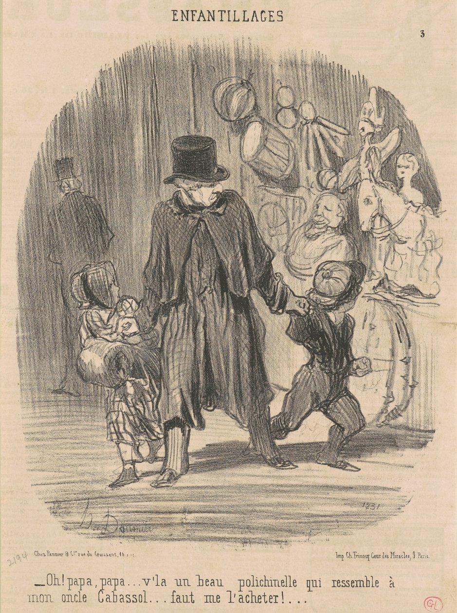 Oh! Papà, papà... ecco un bel... da Honoré Daumier