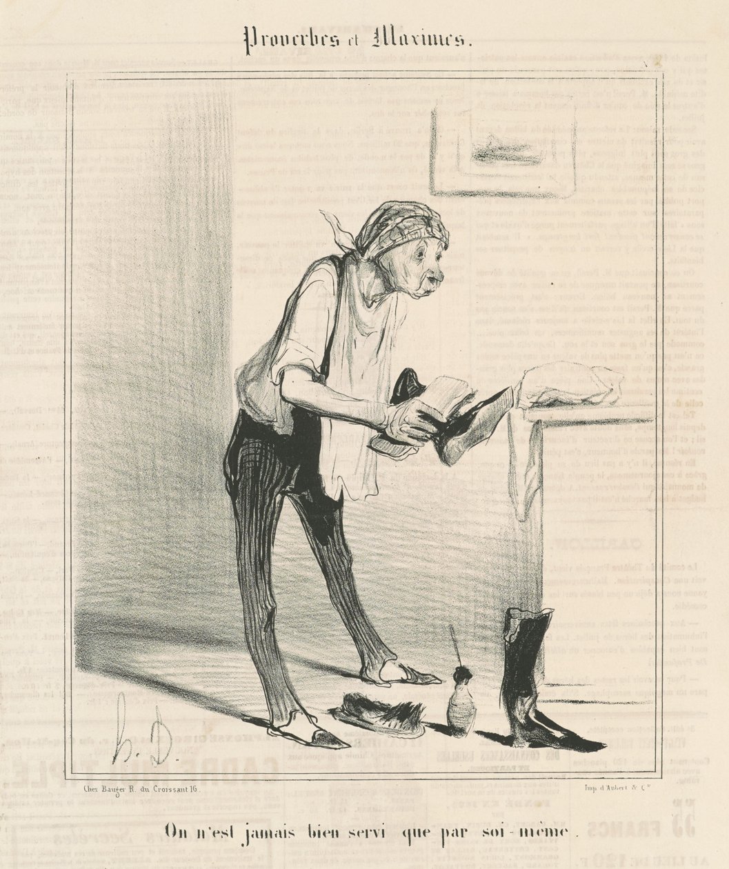 Non si è mai ben serviti che da se stessi da Honoré Daumier