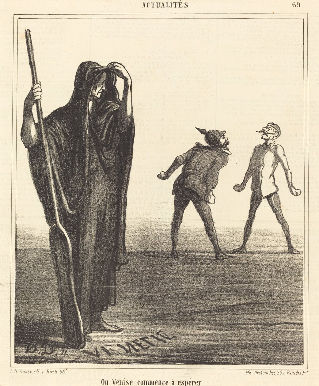 Dove Venezia inizia a sperare da Honoré Daumier
