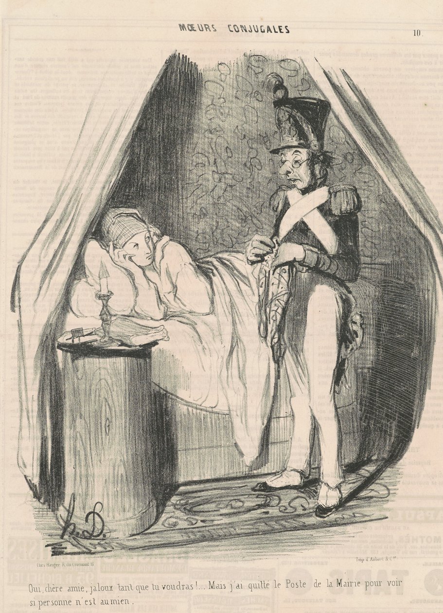 Sì, cara amica, geloso quanto vuoi!... da Honoré Daumier