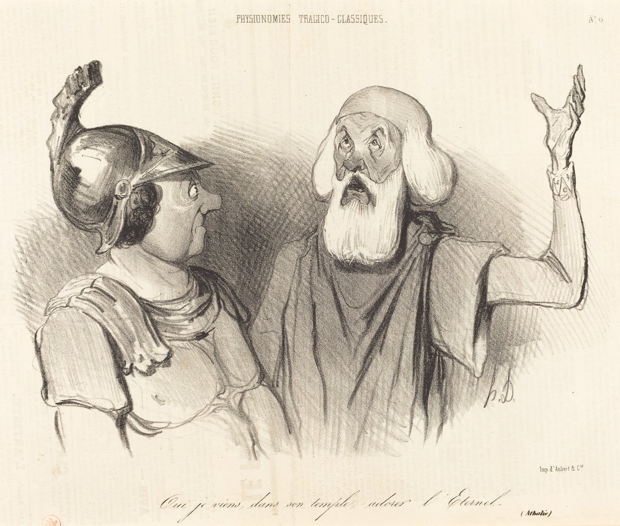 Sì, vengo, nel suo tempio... da Honoré Daumier