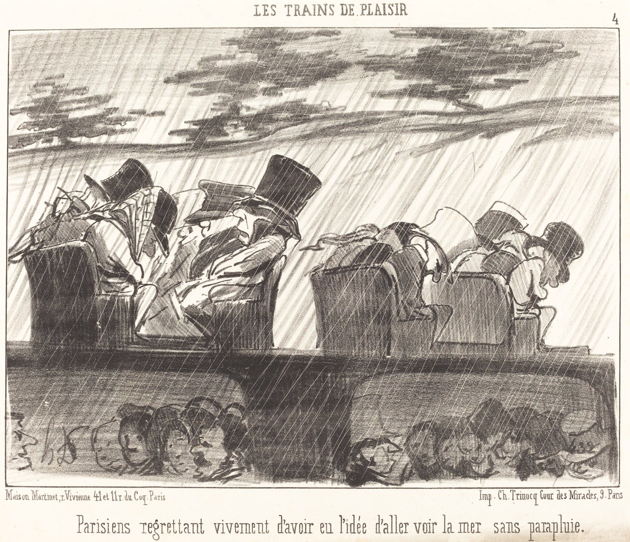 Parigini che rimpiangono vivamente... da Honoré Daumier