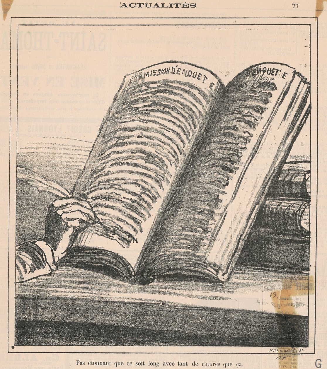 Pas étonnant que ce soit long ... da Honoré Daumier