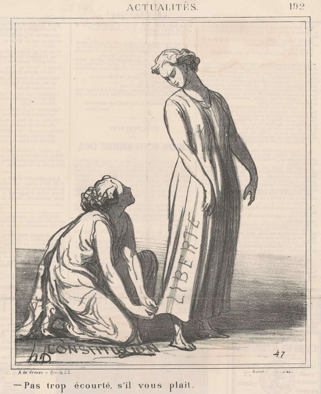 Non troppo corto, per favore da Honoré Daumier