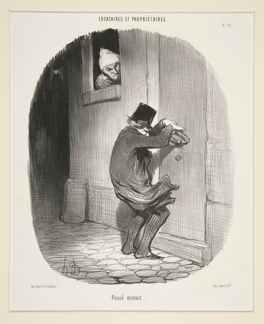 Passe minuit, da Locataires et Proprietaires da Honoré Daumier