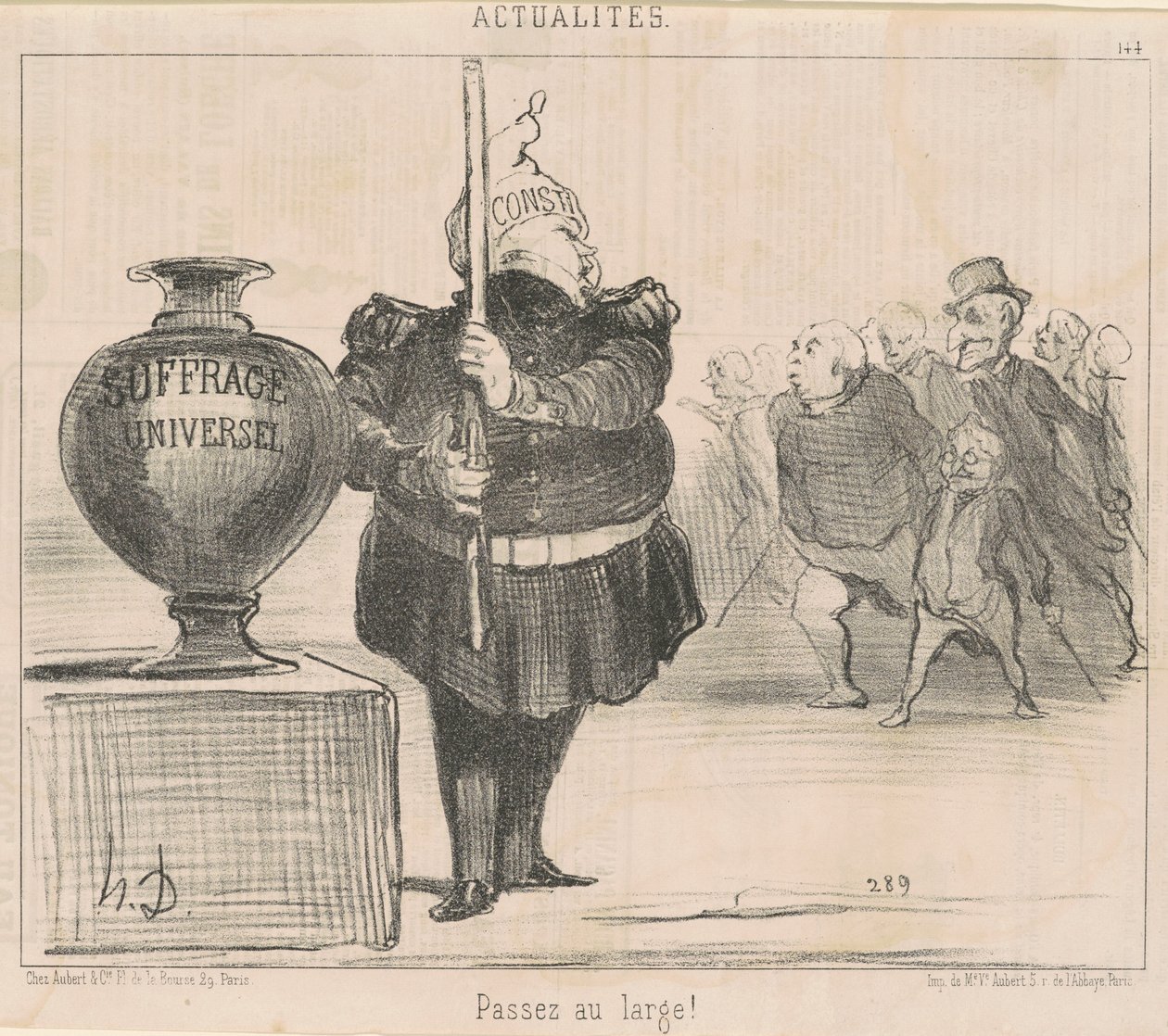 Passate al largo! da Honoré Daumier