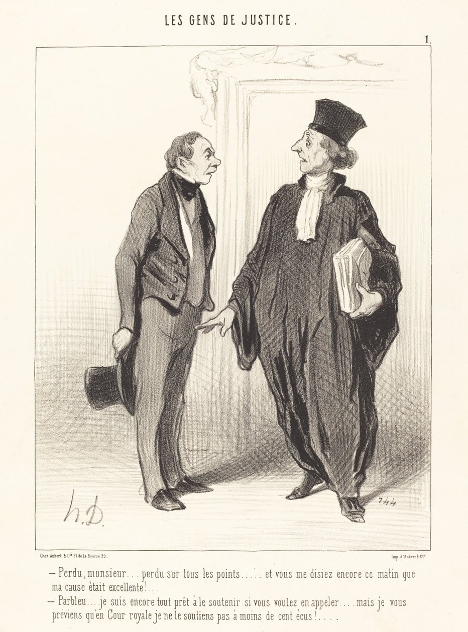 Perduto, signore... perduto su tutti i fronti... da Honoré Daumier
