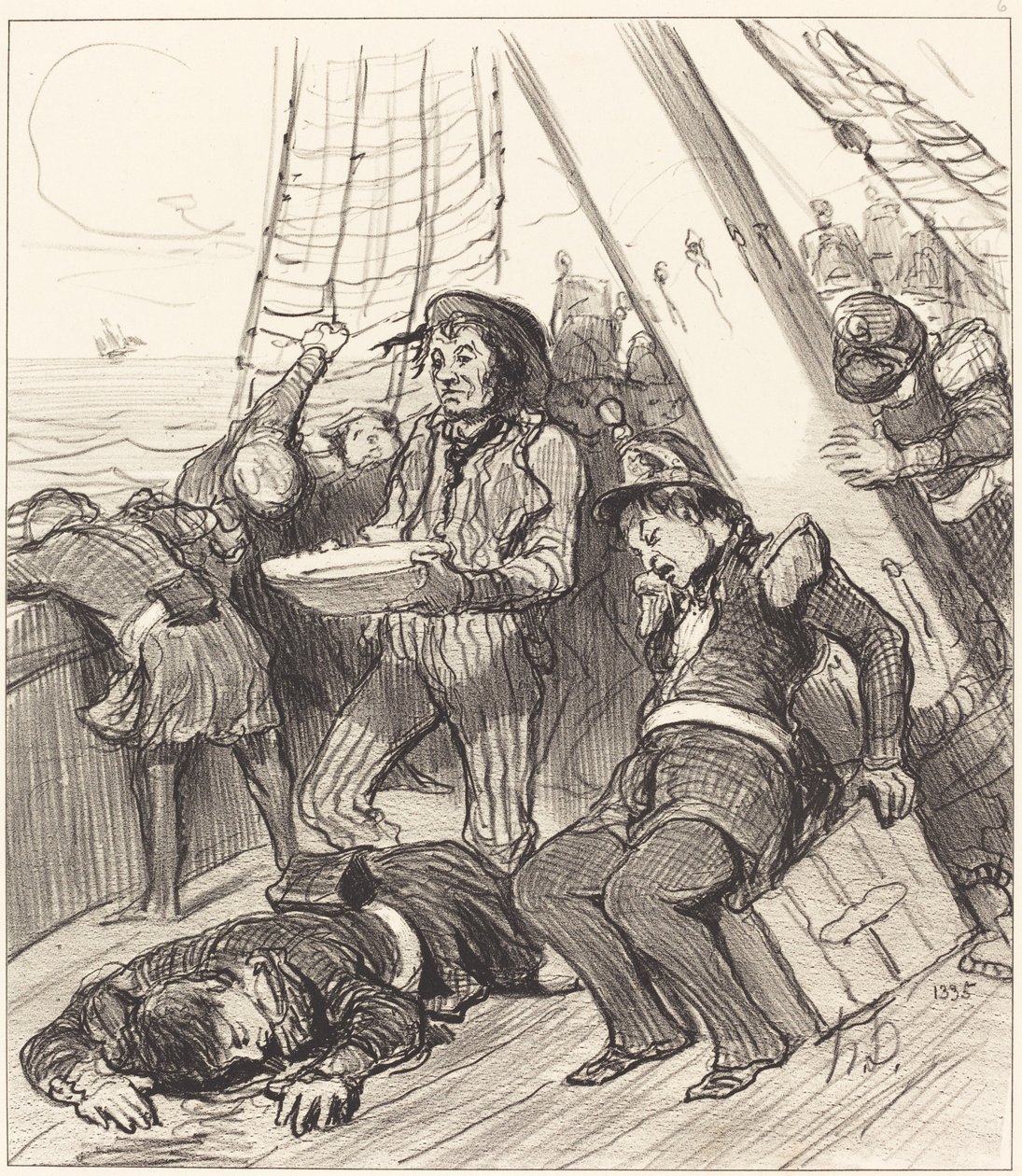 Diversi guardie nazionali che non avevano pensato... da Honoré Daumier