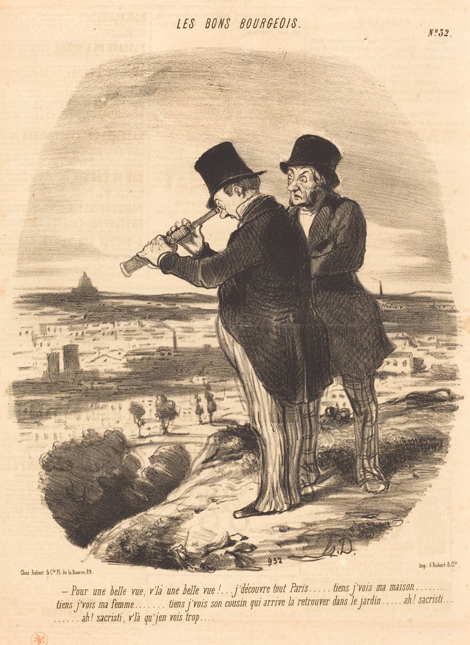 Per una bella vista, ecco una bella vista!... da Honoré Daumier