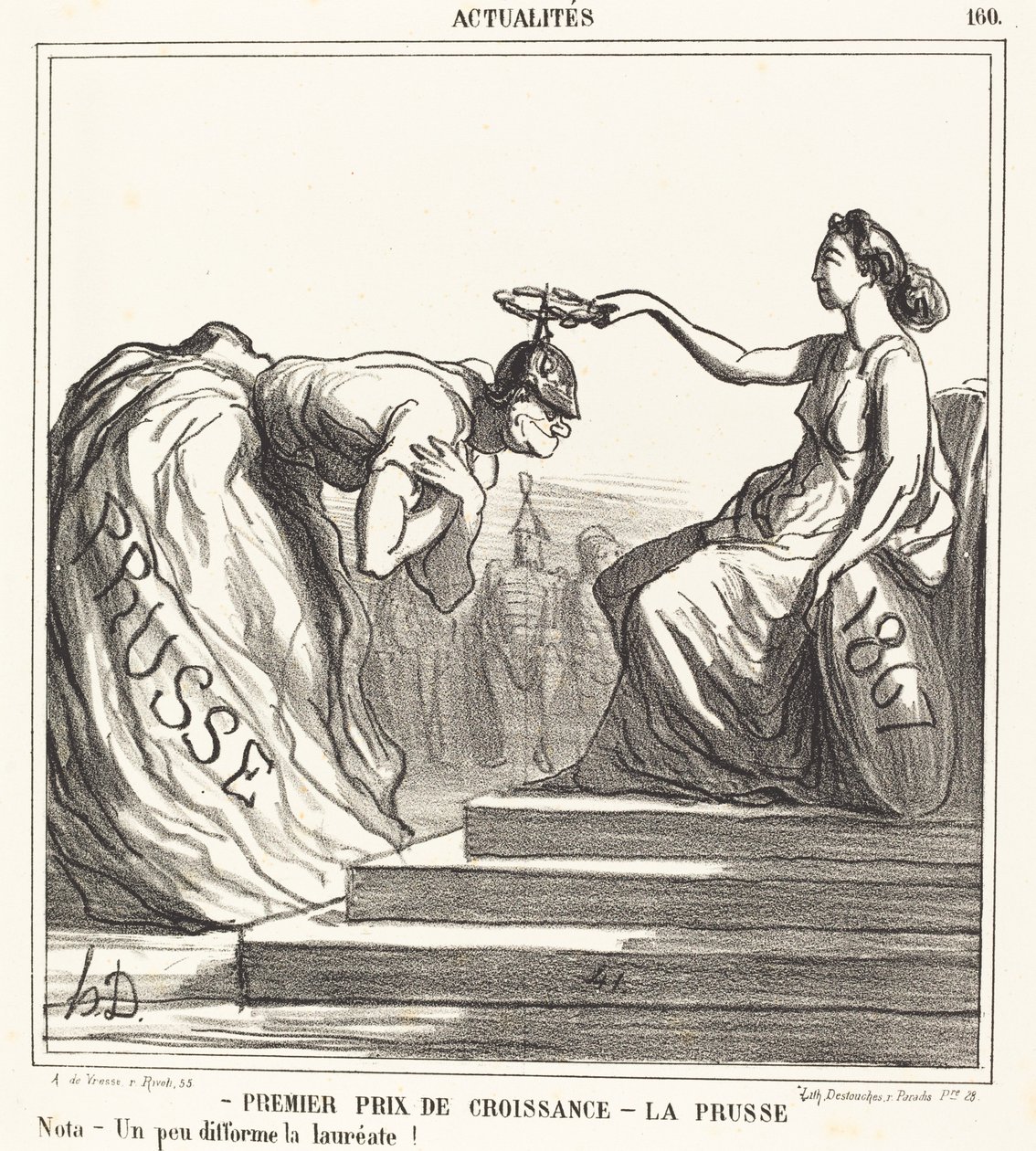 Primo premio di crescita - La Prussia da Honoré Daumier