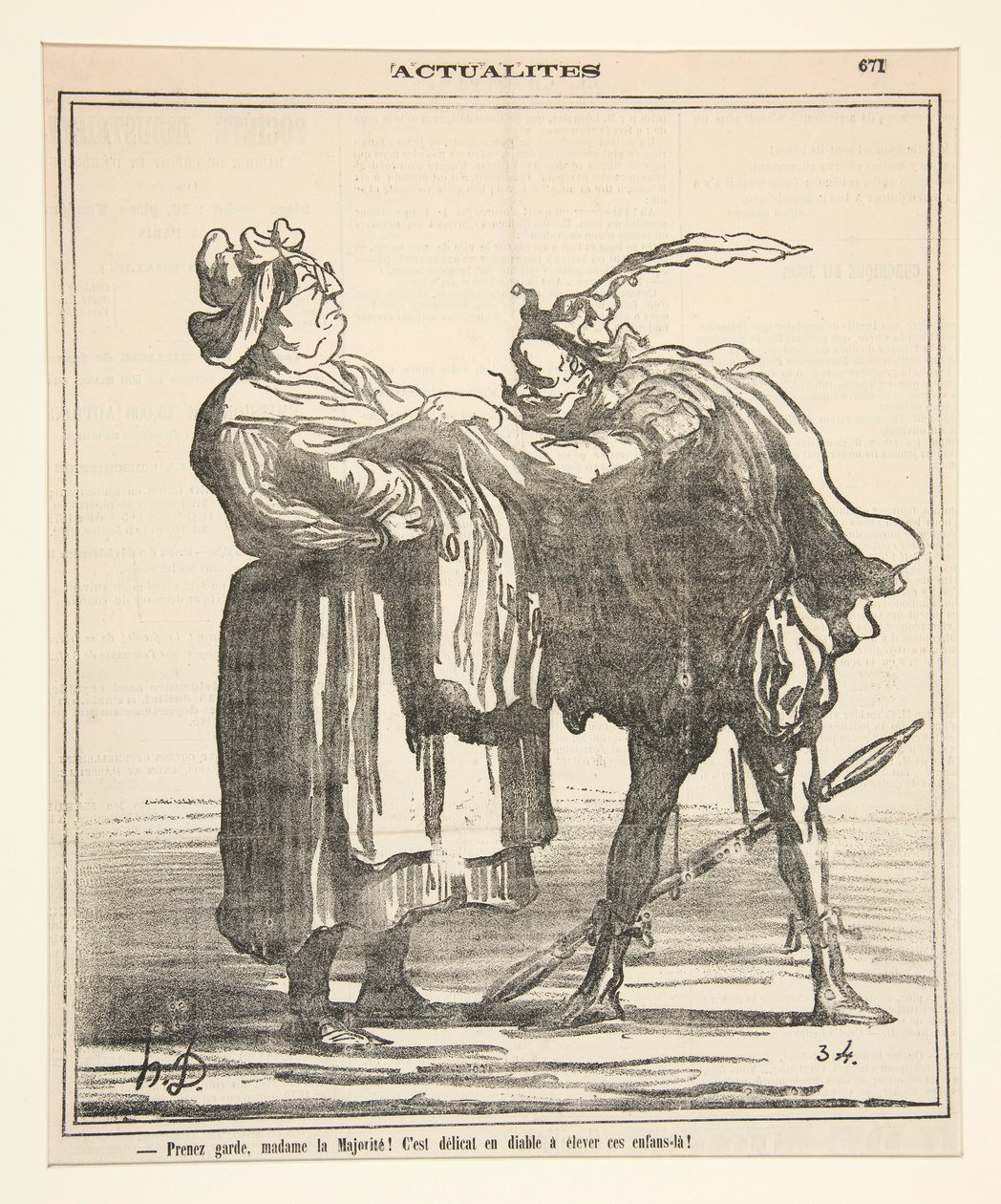 Prenez garde, madame la Majorite! da Honoré Daumier